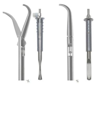 Зажими для мініінваз Gemini Port Line тонка дилатаційна модель, вигнуті, шир щел 1 мм, р довж 211 мм, довж 339 мм. Бренд - Asanus Medizintechnik Gmb, Німеччина